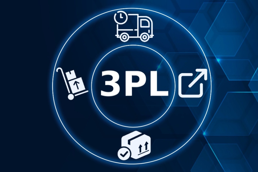 Third party logistics concept, optimize logistics and supply chain