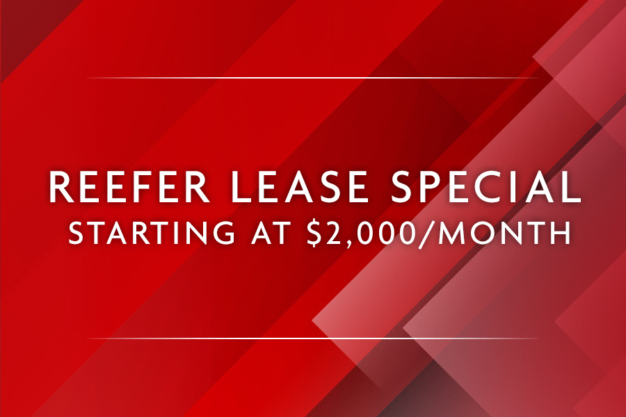 Reefer lease special starting at $2,000/month promo