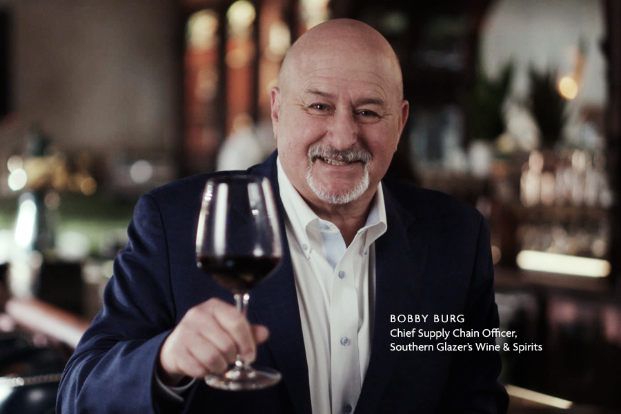 Bobby Burg celebrating Southern Glazer's Wine and Spirits' integration with RyderShare technology.