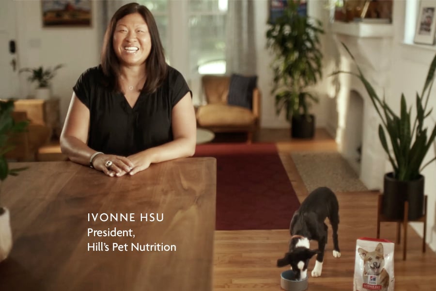 Ivonne Hsu of Hill's Pet Nutrition with her dog