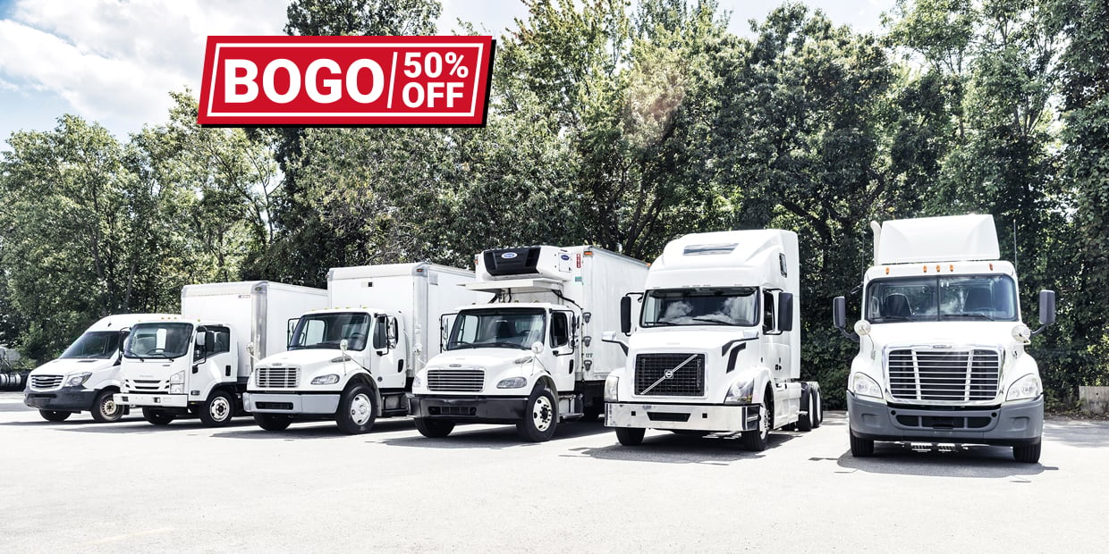 Buy one get one 50% off Ryder Verified and Certified Used Vehicles Promotion