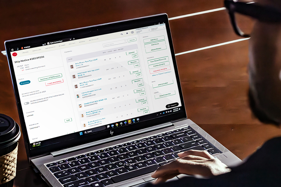 A customer using Rydership to manage their e-commerce fulfillment