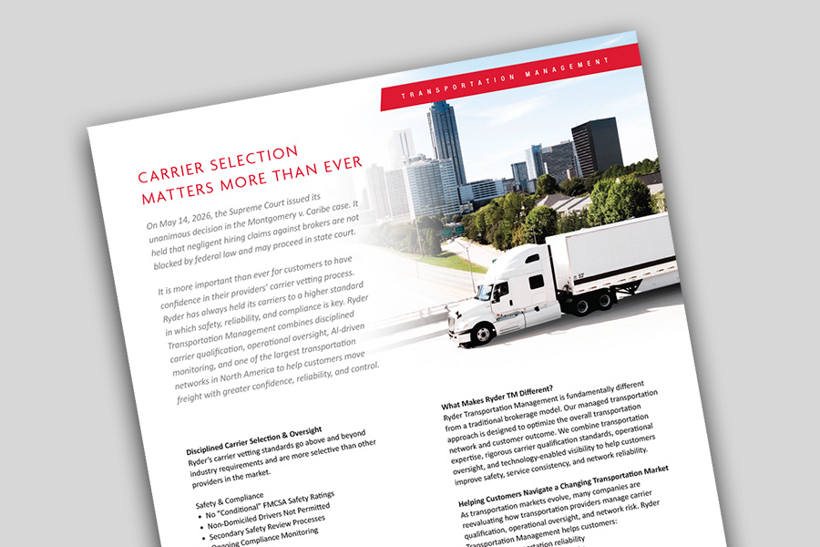 cover of the carrier vetting brochure