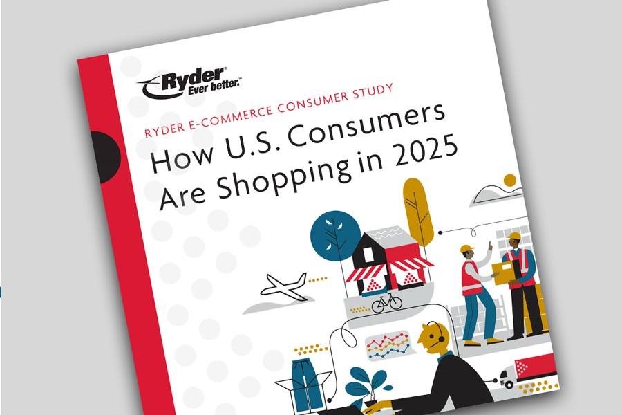 cover of the 2025 Ryder E-Commerce Consumer Study