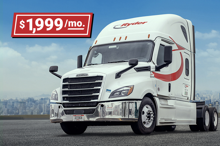 Lease a 2020 sleeper tractor for $1,999 a month promo