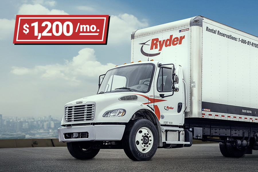 Lease a straight truck for $1,200 a month promo