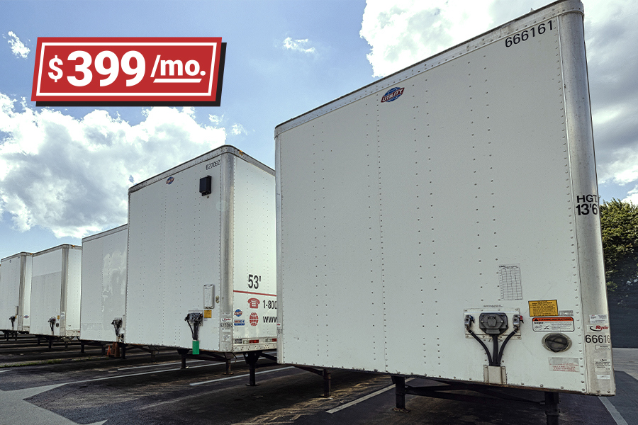 Lease a 2015 trailer for $399 a month promo