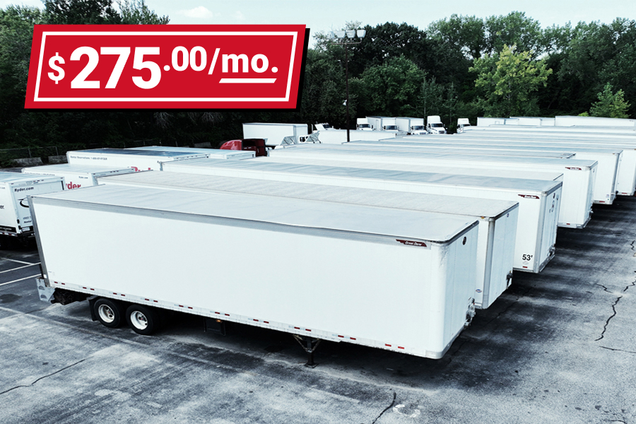 Lease a storage trailer starting at $275 per month