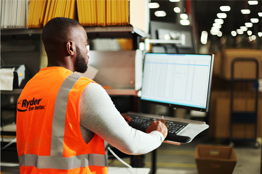 retail fulfillment center employee checking EDI integration