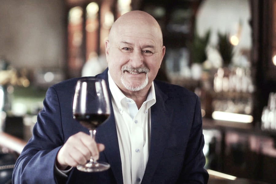 Bobby Burg of Souther Glazers Wine and Spirits enjoying a drink