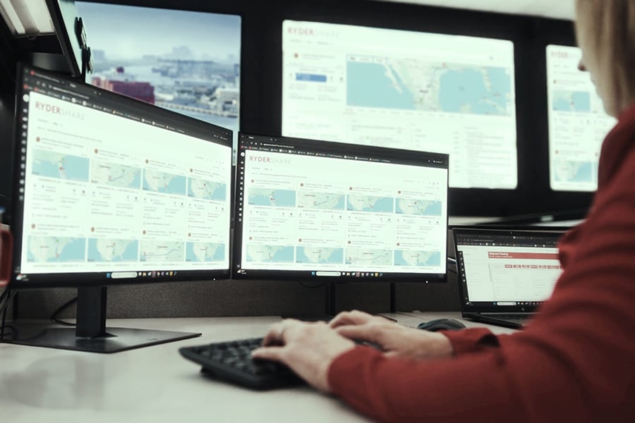 The Ryder transportation management system in action