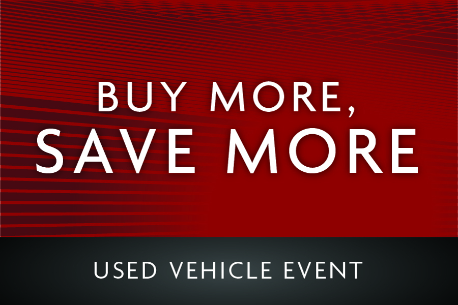 buy more save more used vehicles event
