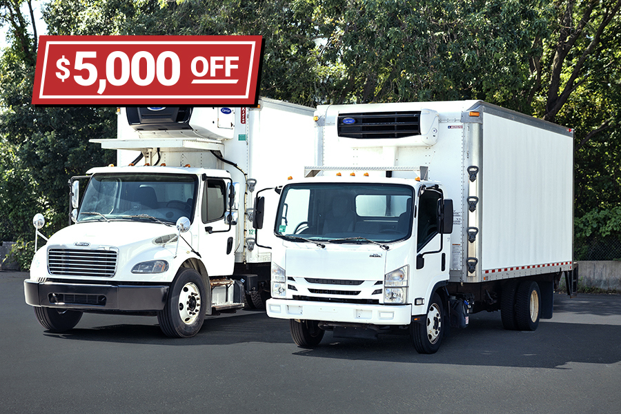 $5,000 off refrigerated vehicles promo