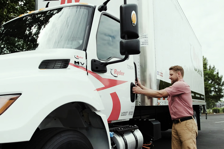 Video showcasing Ryder straight trucks