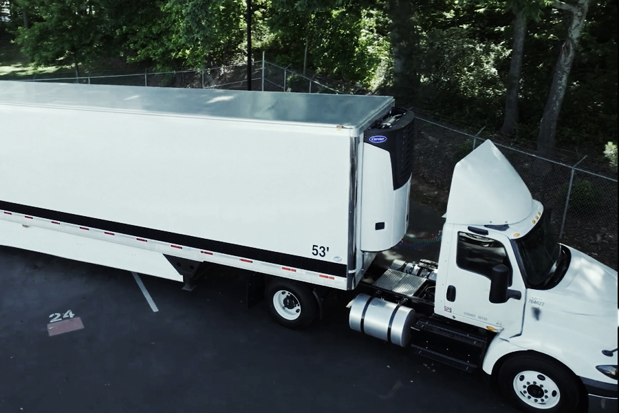 Video showcasing Ryder refrigerated trailers